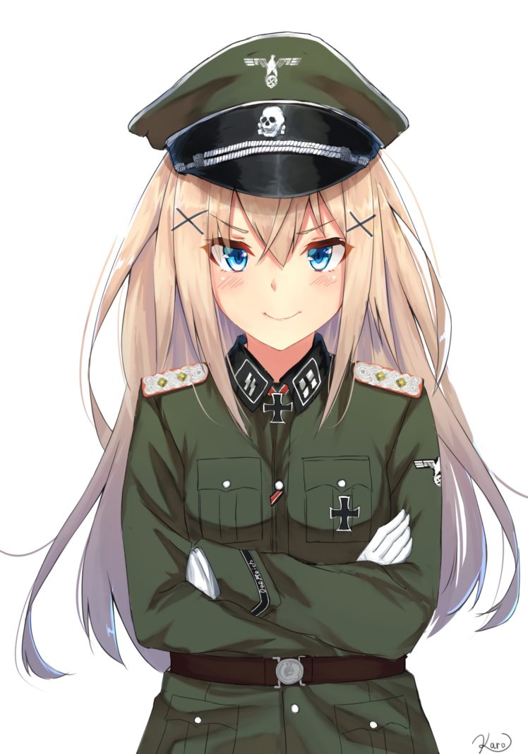 Download Nazi Anime Girl Wallpaper Hd Backgrounds Download Itl Cat - roblox waffen ss uniform