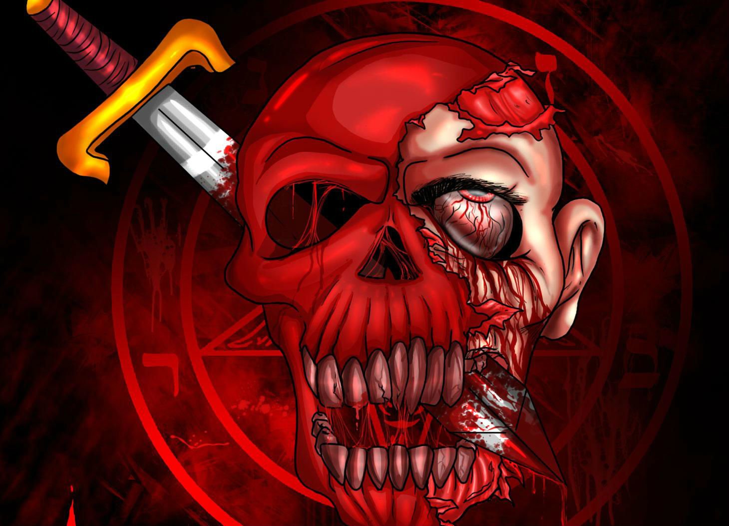 Download Bloody Skull Wallpaper Hd Backgrounds Download Itl Cat - blood skull roblox