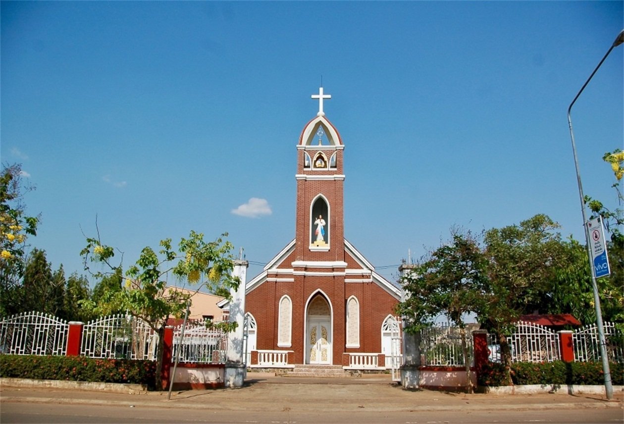 Download Csfoto 7x5ft Background For Church Red Architecture ...