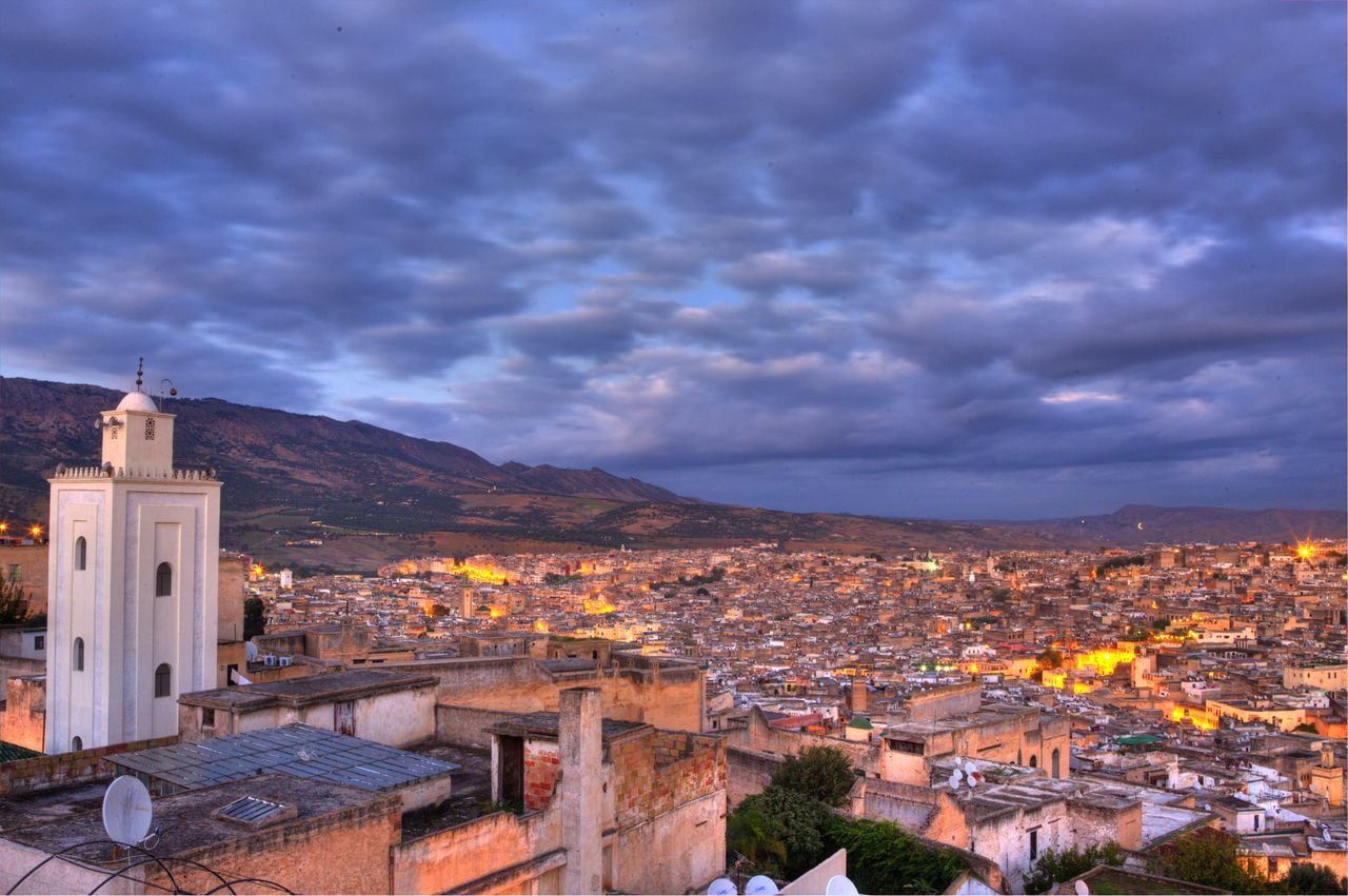 City Lights In The Evening Morocco Fez Morocco 1153864 Hd Images, Photos, Reviews
