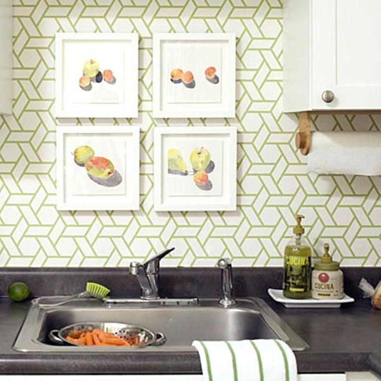 Download Kitchen Wall Paper Beautiful With Geometric Wallpaper 