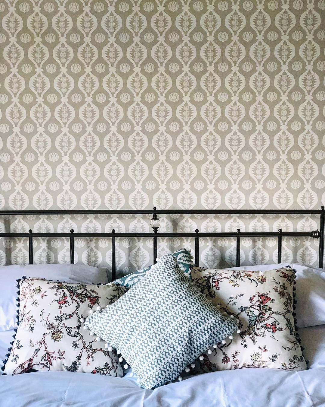 A Calm Bedroom Healey Hall Using Georgie Girl Grey Wall