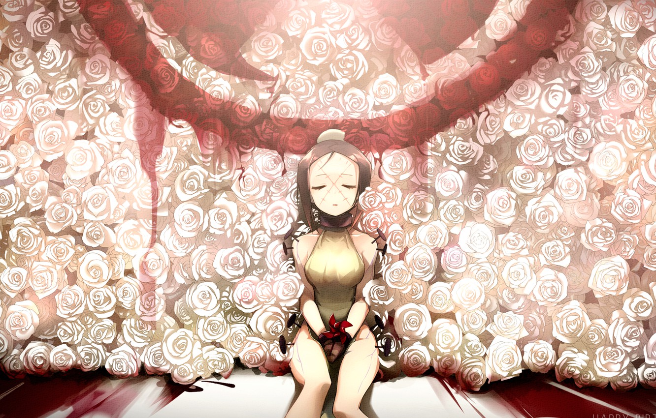 Photo Wallpaper Girl Roses Skullgirls Background Skullgirls Hd Wallpaper Backgrounds Download