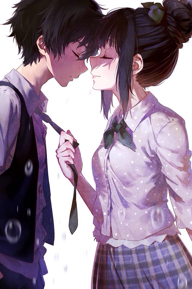 Anime Couple Oreki Houtarou Hyuka Anime Cute Anime Couples Kissing 1517062 Hd Wallpaper