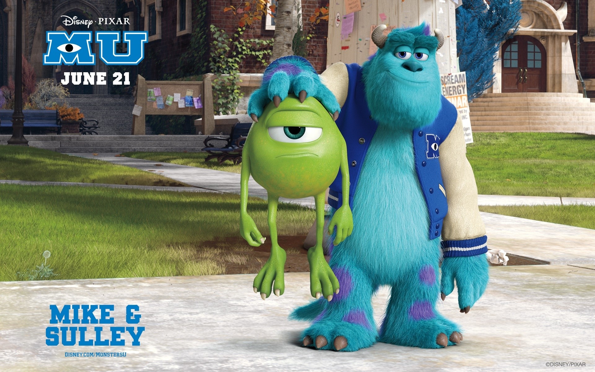 Wallpaper Monsters University - Monster Inc University Hd , HD Wallpaper & Backgrounds