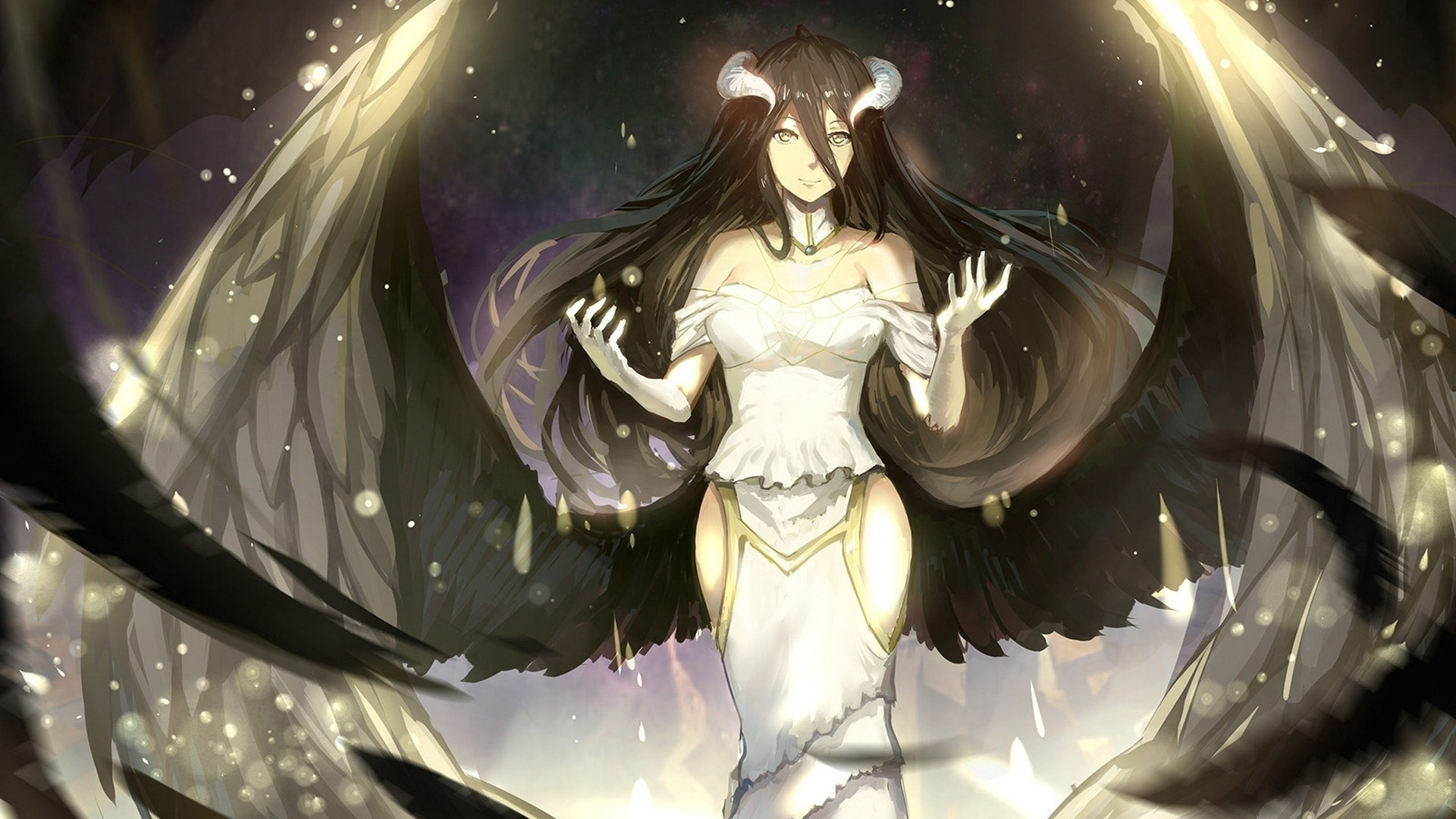 Albedo Overlord Hd Wallpaper And Background 27861 Wallur Albedo
