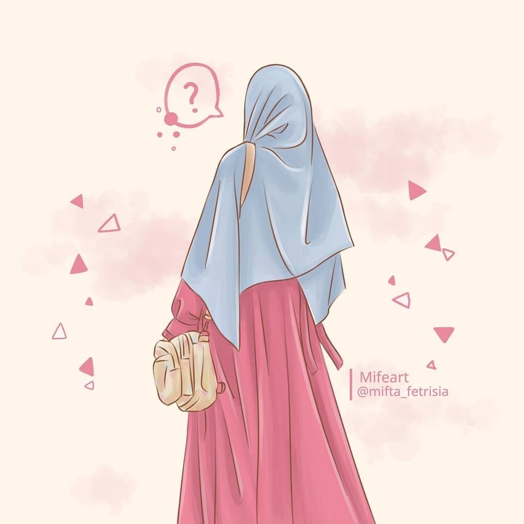 Kartun Muslimah Gambar Anime Hijab