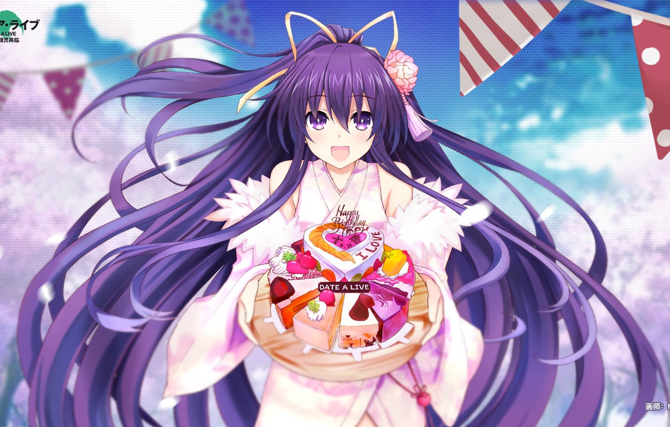 Download Photo Wallpaper Girl, Cake, Birthday, Date A Live - Anime Ảnh ...