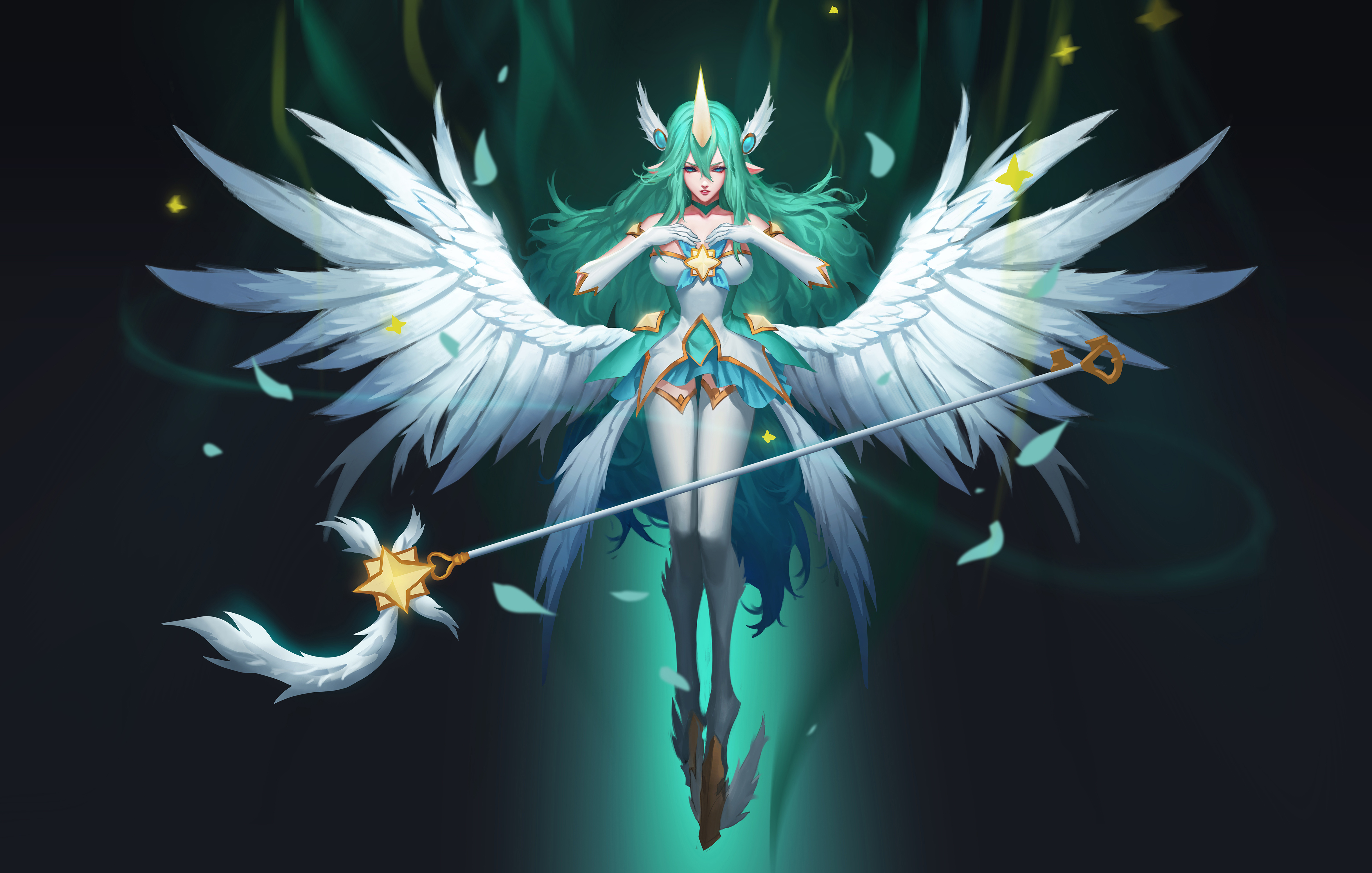 Download Star Guardian Soraka By 定点-爆破 Hd 4k Wallpaper Background ...