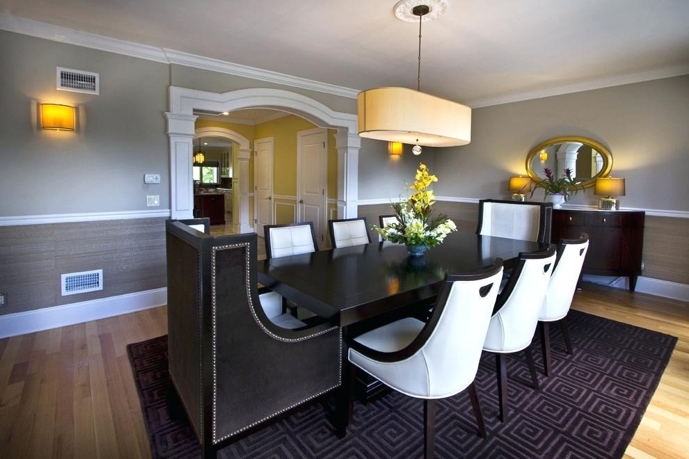 dual color dining room