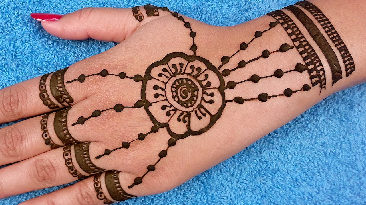 Eid Henna Design By Faiza Beauty Parlour - Mehndi Designs Simple And ...