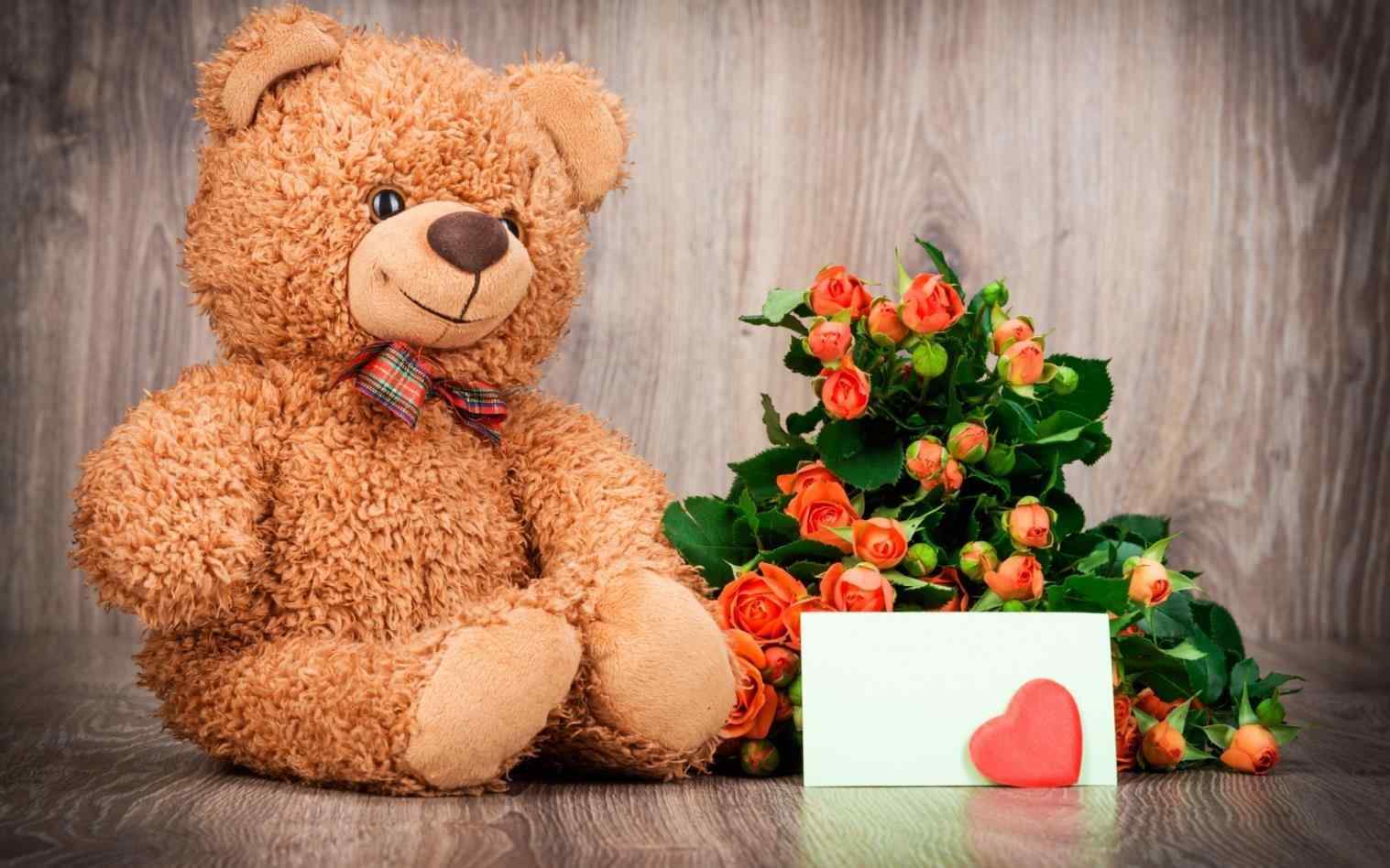 Download Hd Wallpapers Full Cute Teddy Bear Pictures With Roses 