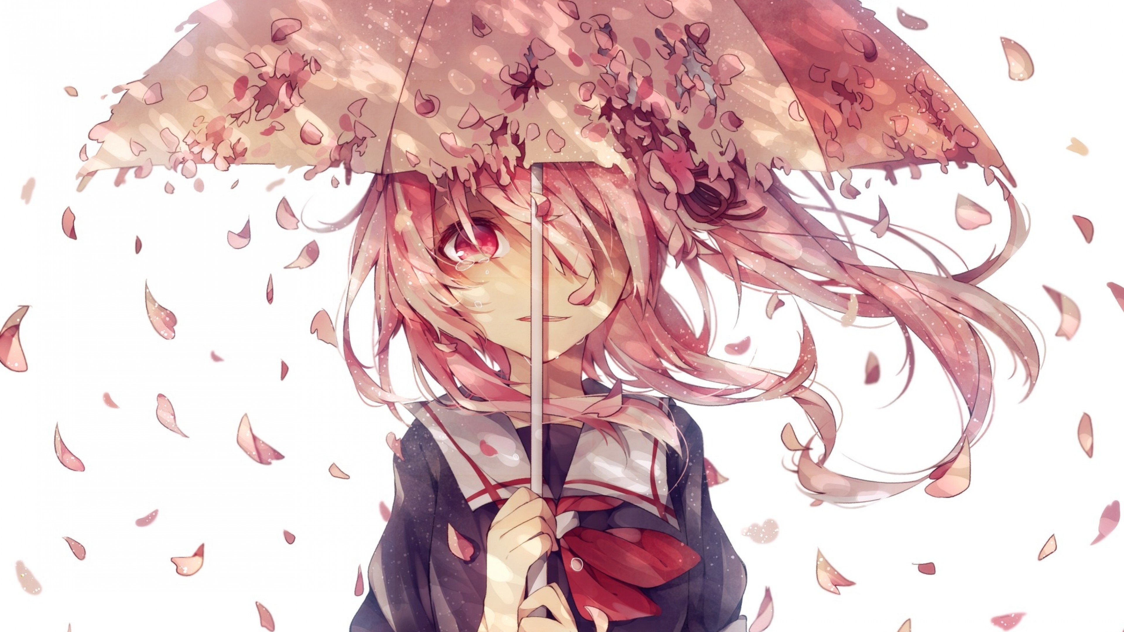 Mirai Nikki Yuno Gasai Tears Sad Anime Girl Crying And Smiling Hd Wallpaper Backgrounds Download