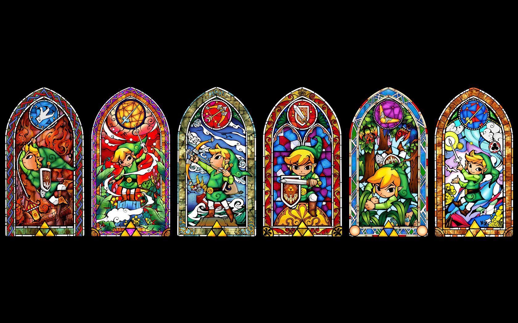 Download Wallpaper De Zelda - Legend Of Zelda Minish Cap Stained Glass ...