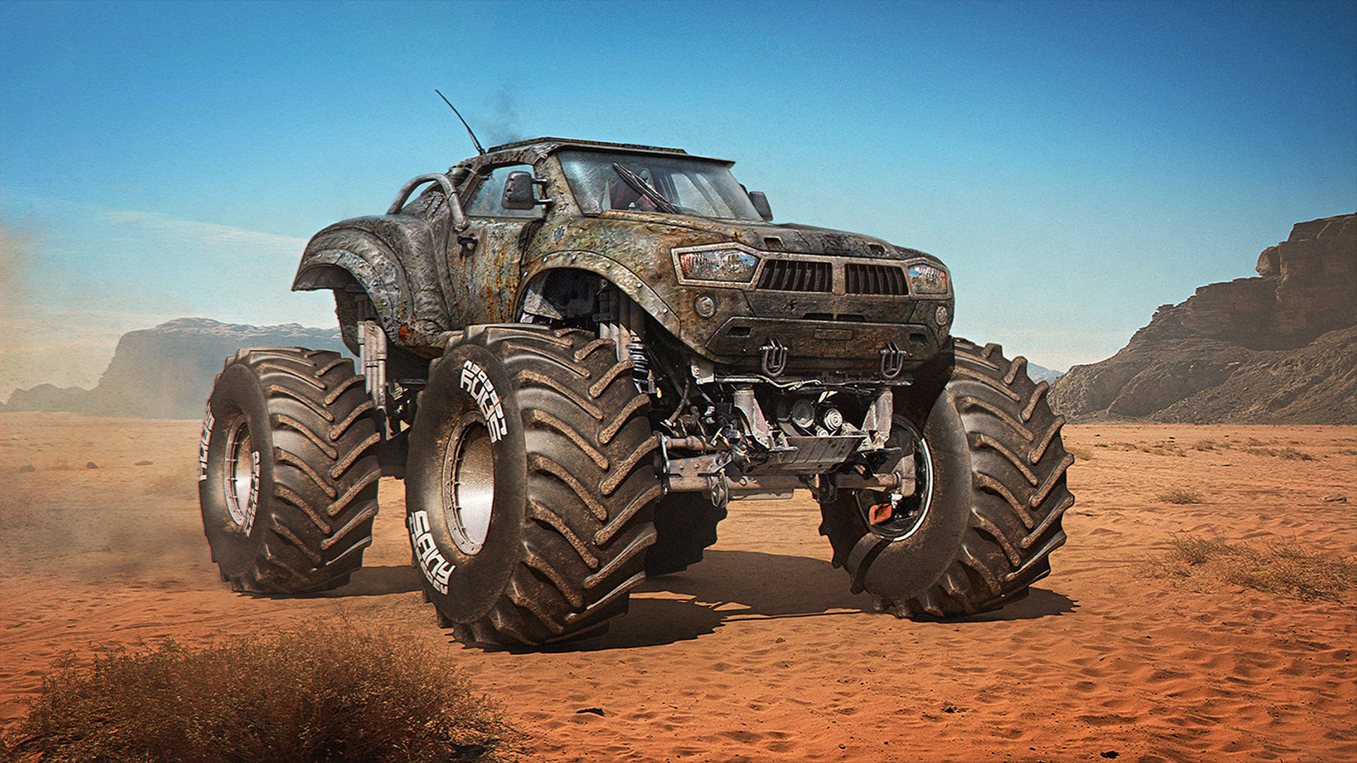 Monster Truck - Post Apocalyptic Monster Truck (#2107232) - HD ...