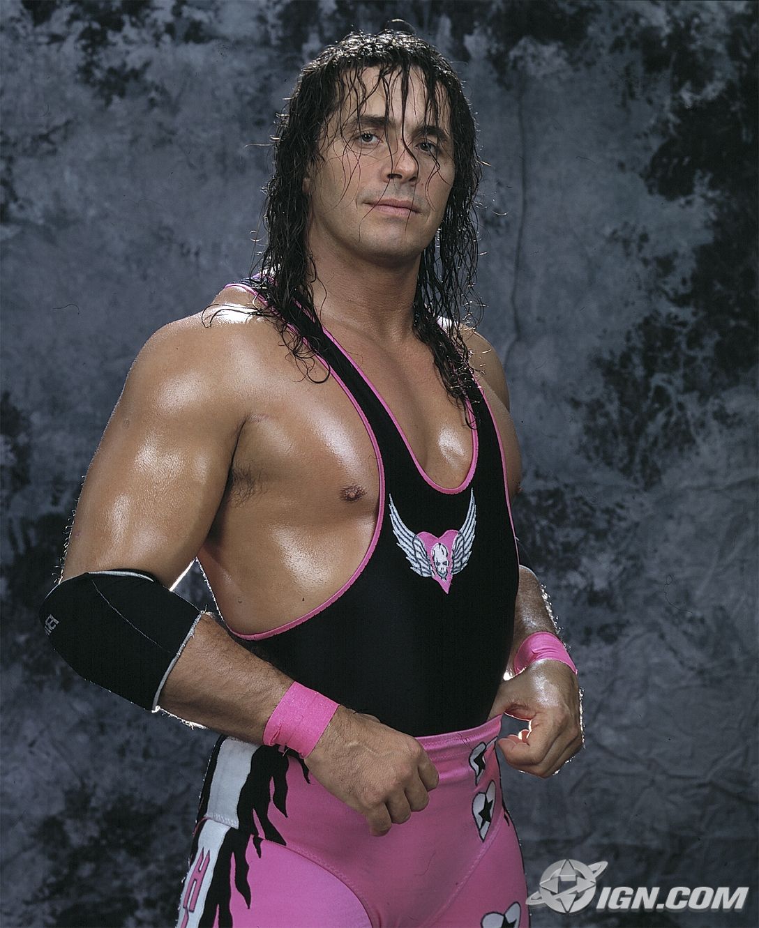 Bret Hart Latest Wallpaper - Brad The Hitman Heart , HD Wallpaper & Backgrounds