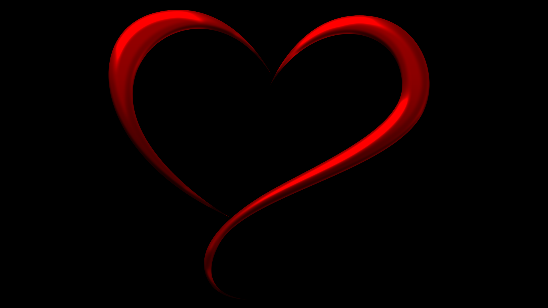 Wallpapers Id - - Black And Red Heart (#2195851) - HD Wallpaper ...