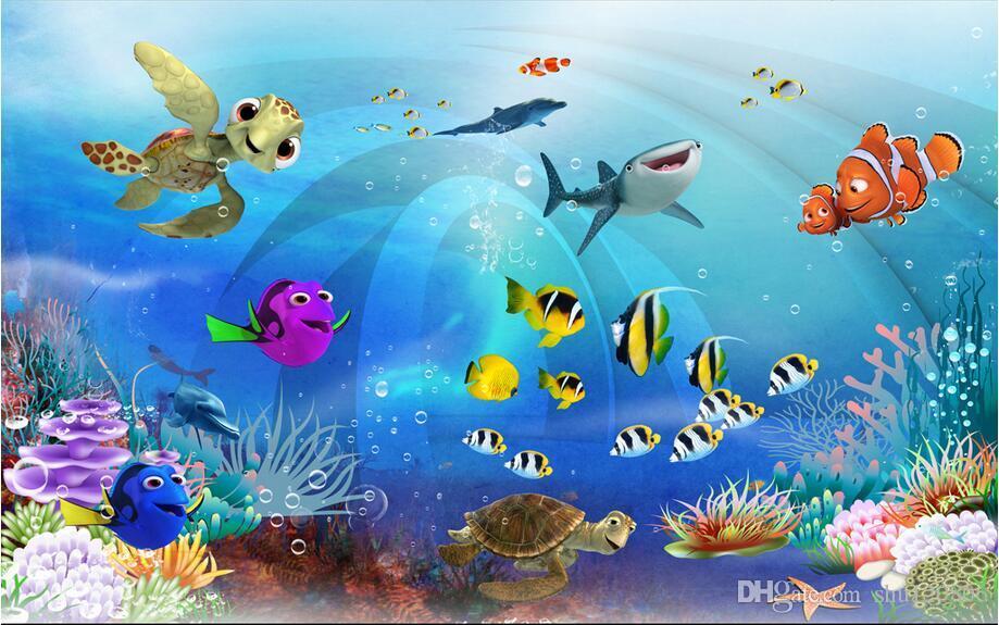 3d Wallpaper Custom Photo Mural Sea World Children - Aquarium