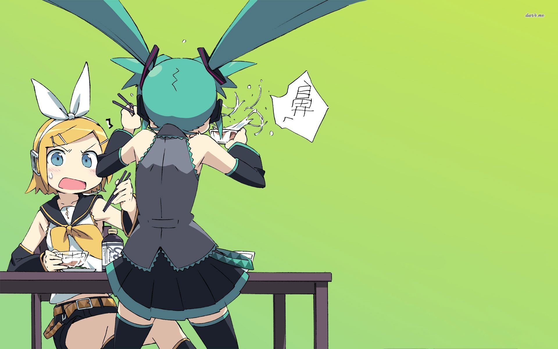 Miku And Rin (#2239266) - HD Wallpaper & Backgrounds Download