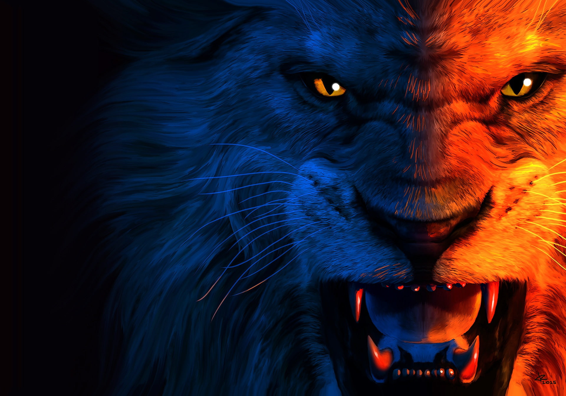 Download Angry Lion Wallpaper 4K On Itl.cat