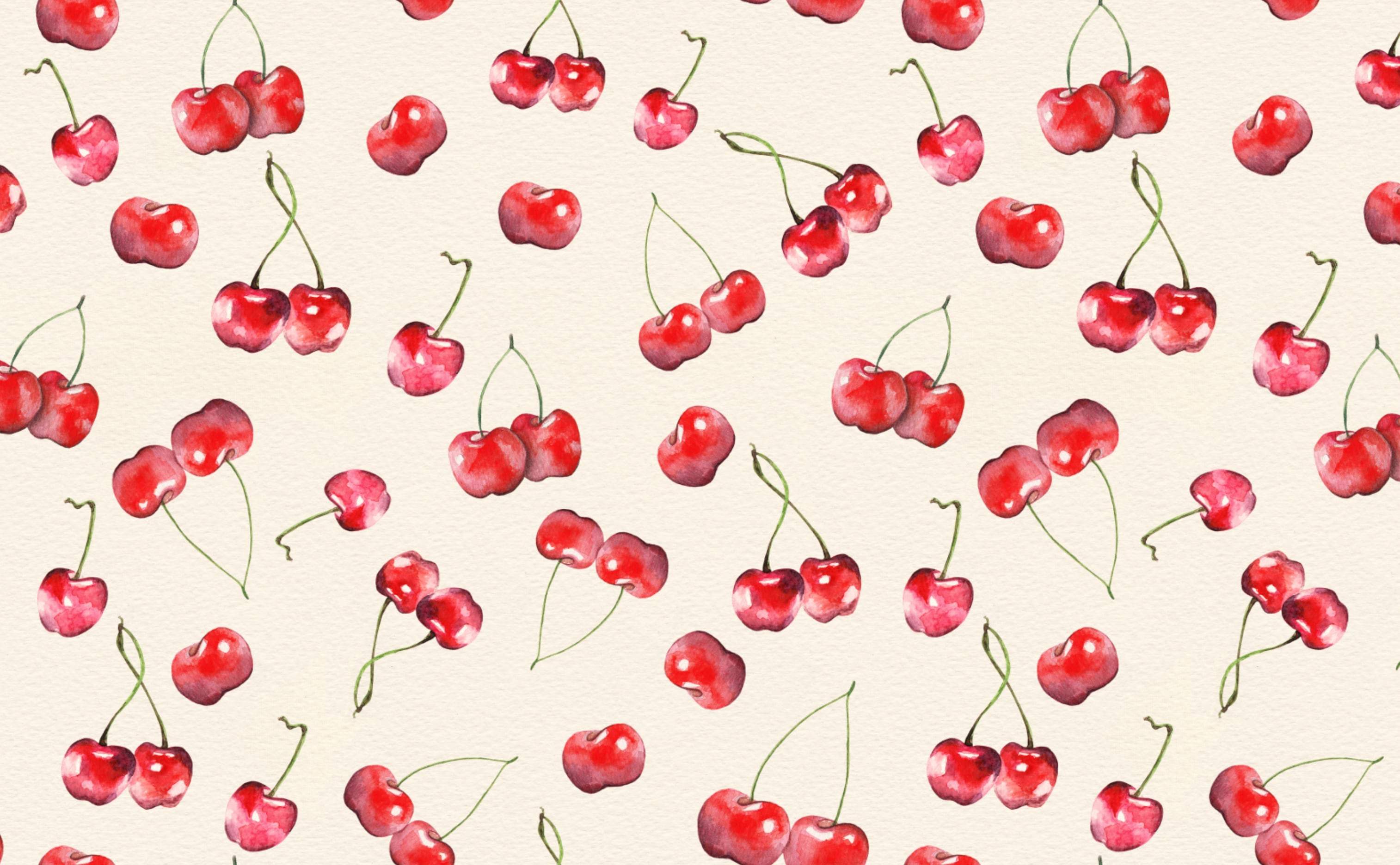 Cherry Pattern (#2893662) - HD Wallpaper & Backgrounds Download