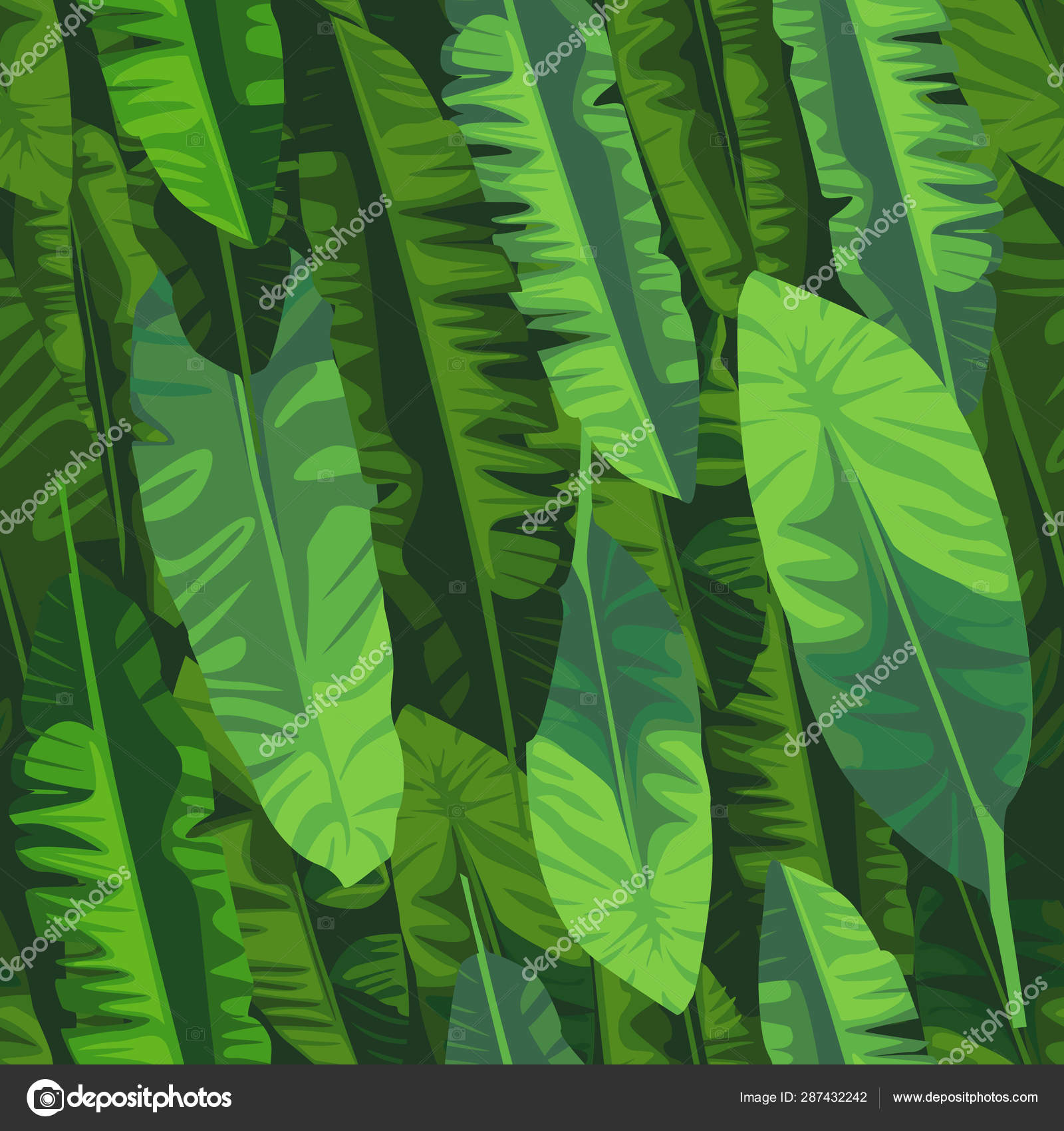 Abstract Exotic Plant Seamless Pattern - Folha , HD Wallpaper & Backgrounds