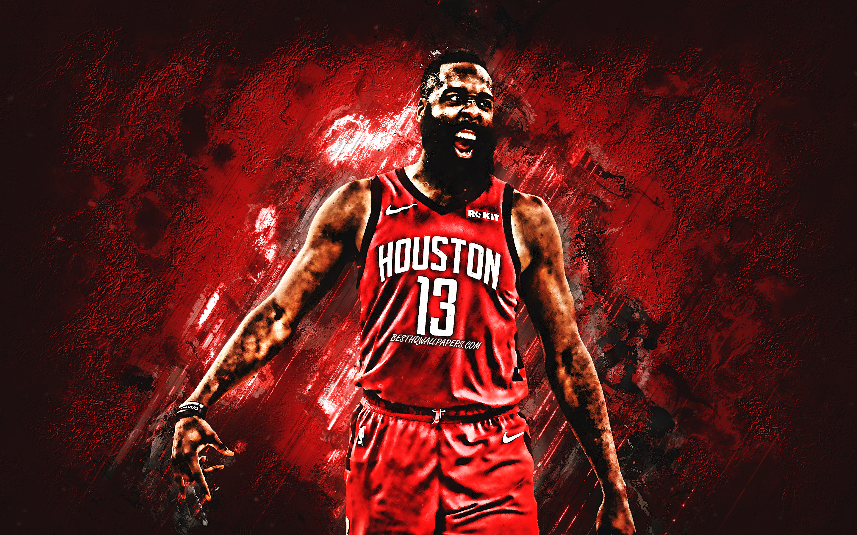 Download James Harden, Houston Rockets, Portrait, American Basketball