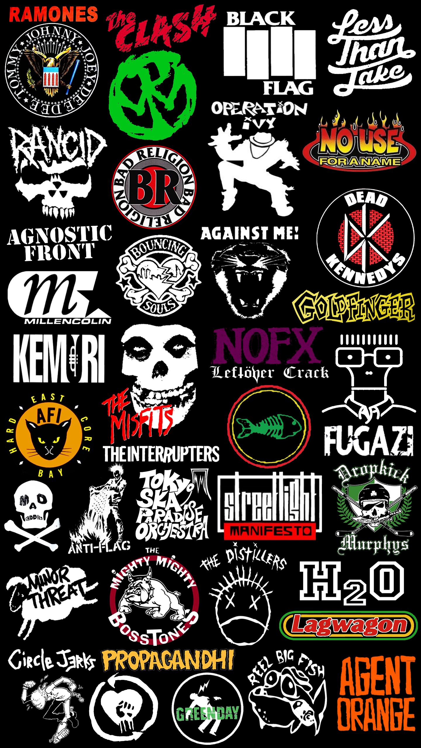 Punk Rock Bands Logos (#2942962) - HD Wallpaper & Backgrounds Download