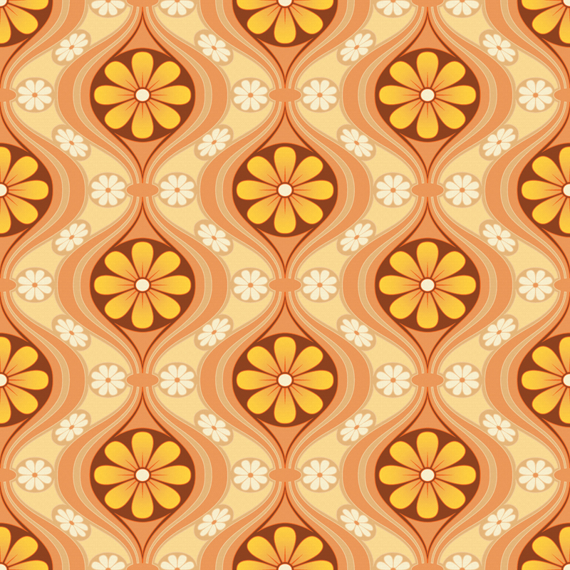 60s Wallpaper Pattern (#3019835) - HD Wallpaper & Backgrounds Download