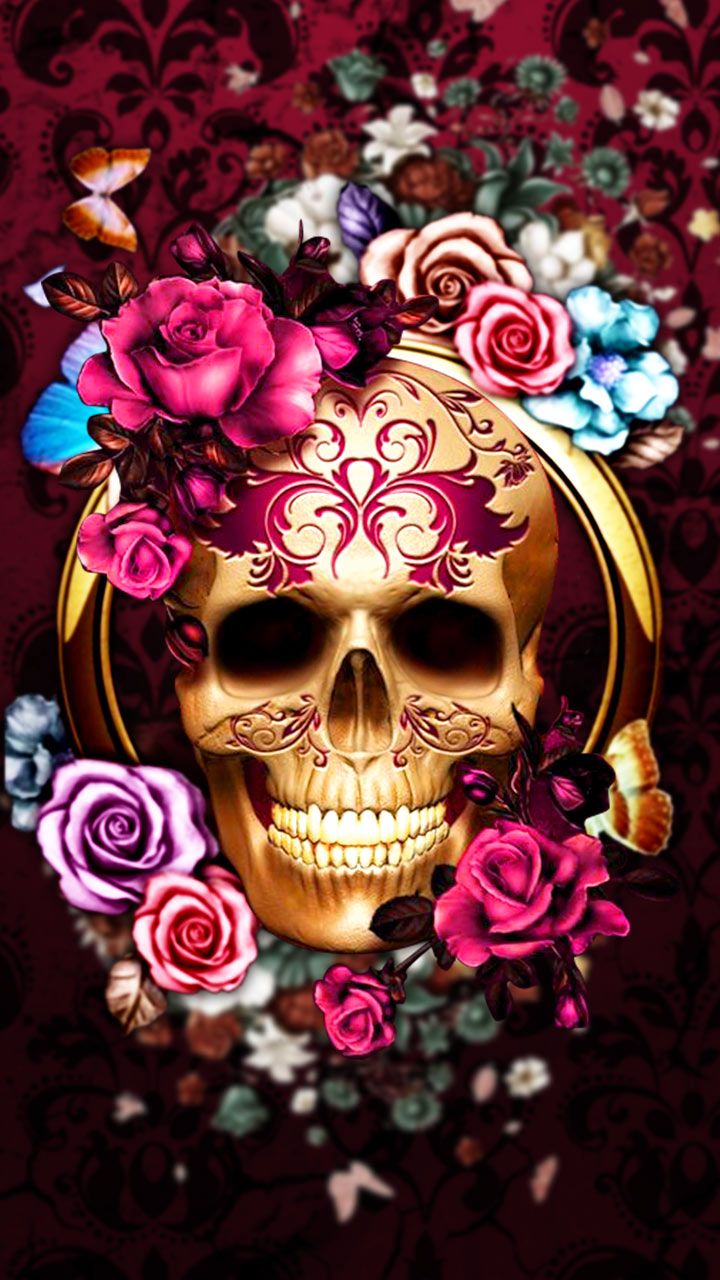 Download Rose Skull Wallpaper Hd On Itl.cat