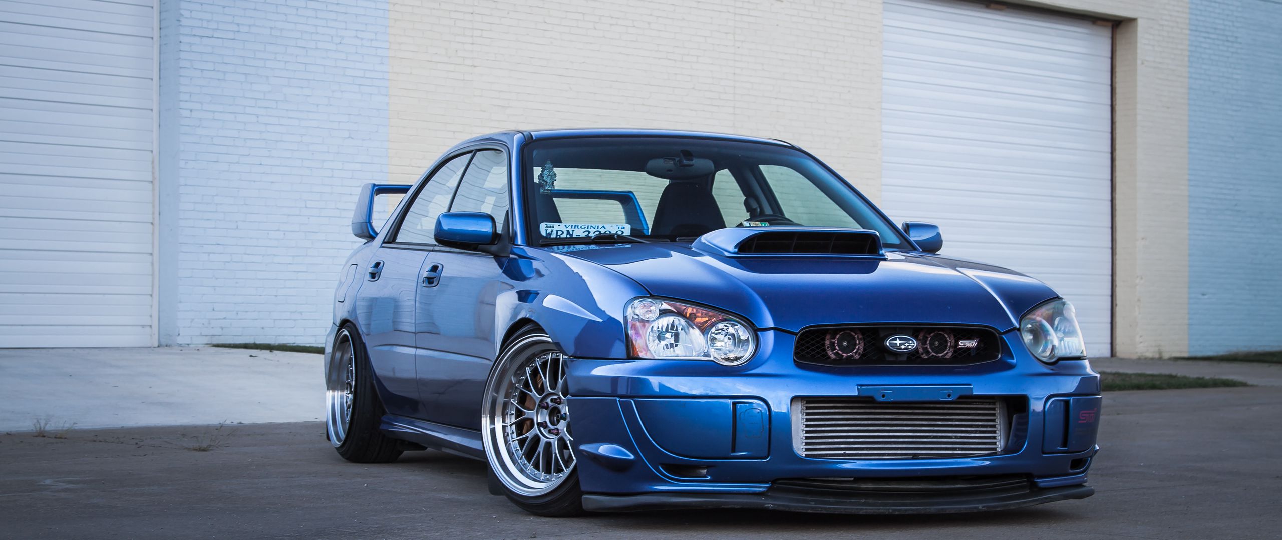 Wallpaper Subaru Impreza Wrx Sti Blue Garage Subaru Impreza Wrx Sti Hd Wallpaper Backgrounds Download