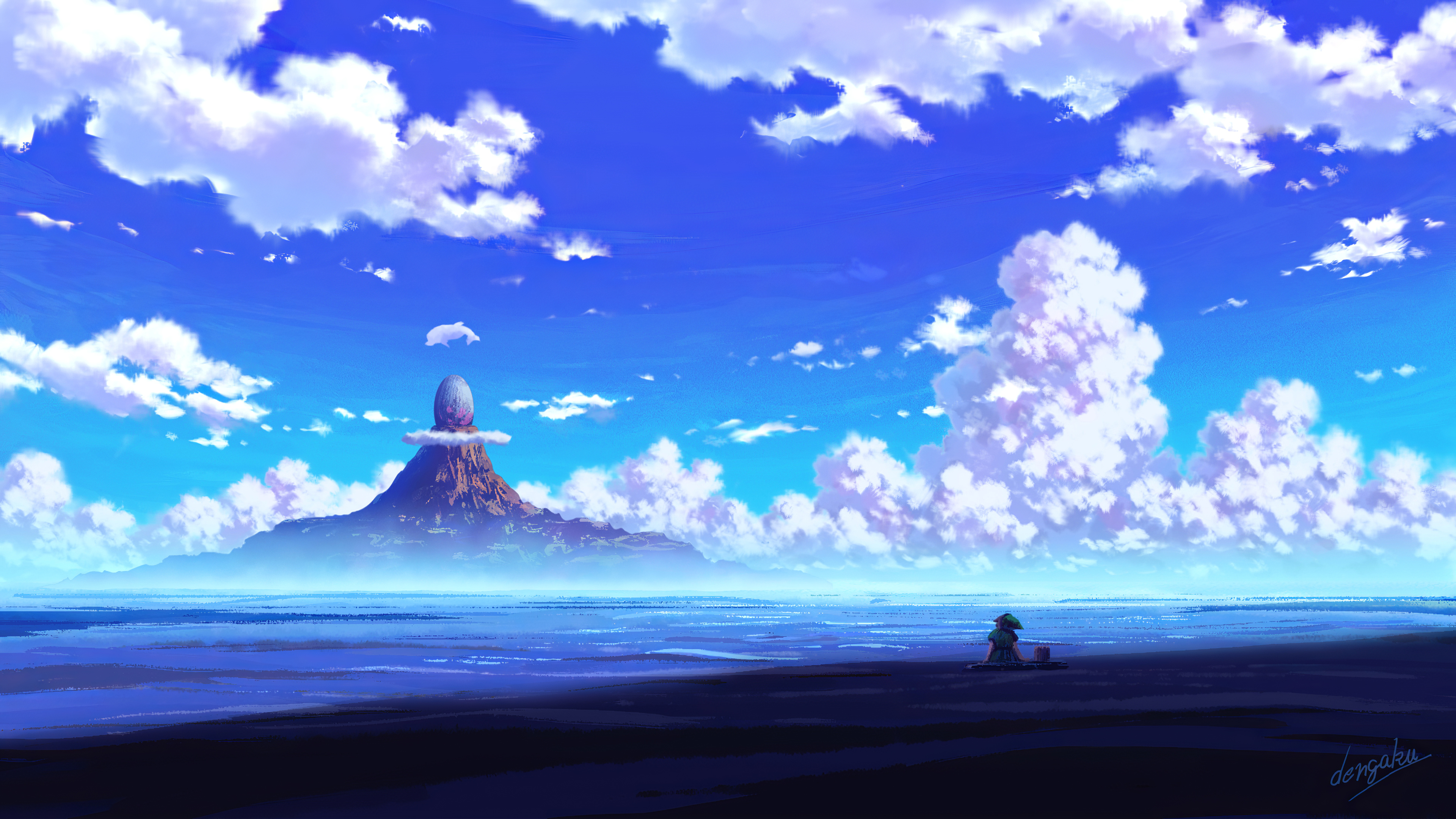 Anime Landscape Wallpaper 4k (#3135073) - HD Wallpaper & Backgrounds