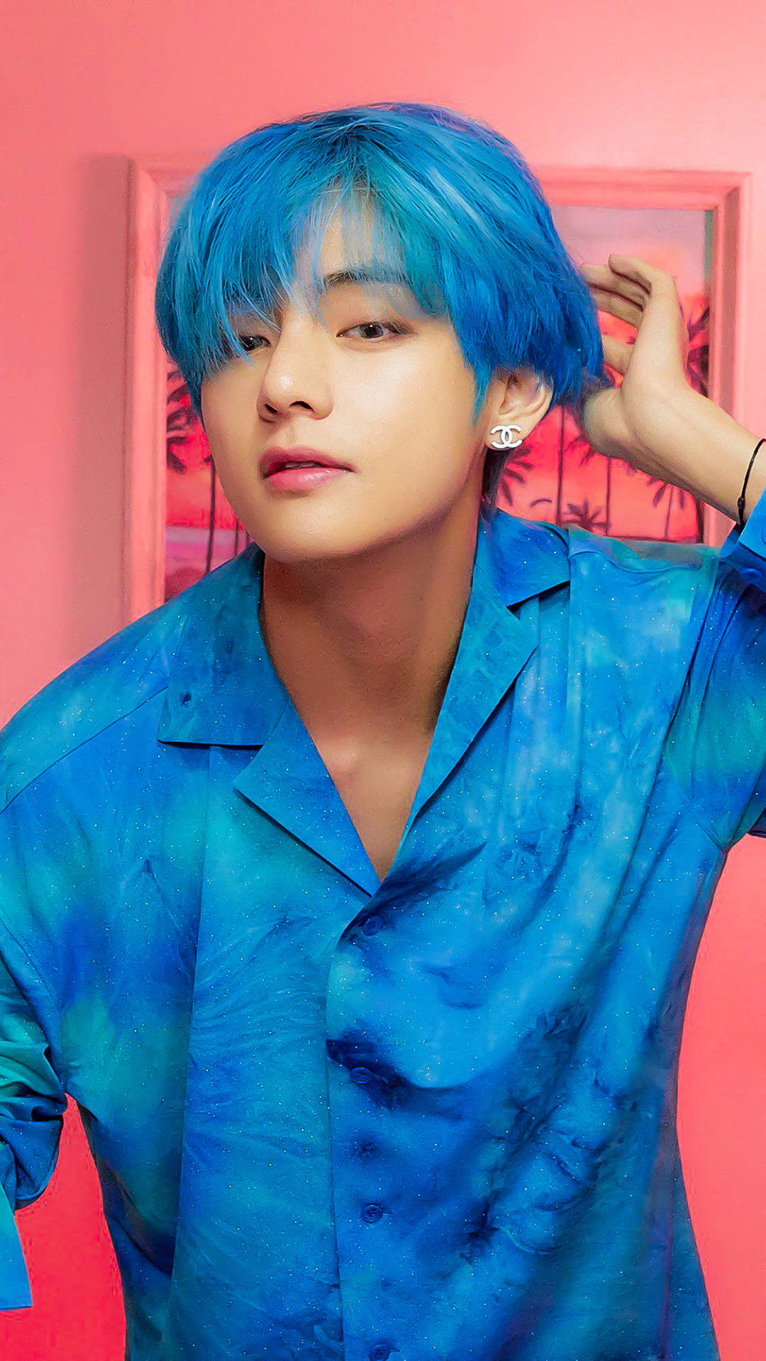 Download Kim Taehyung Blue Hair On Itl.cat