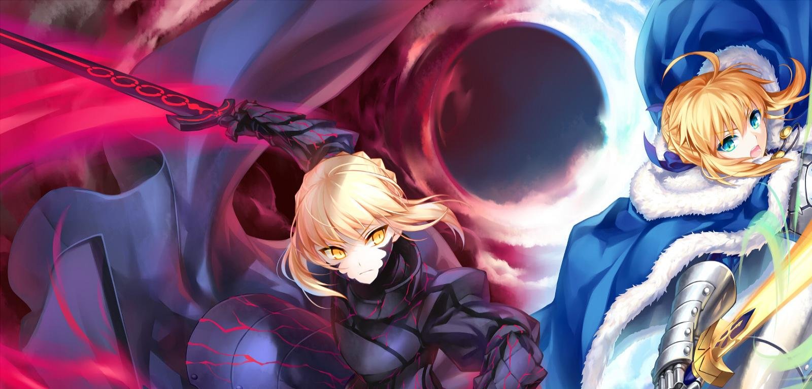 Free Fate/grand Order High Quality Wallpaper Id - Saber And Saber Alter ...
