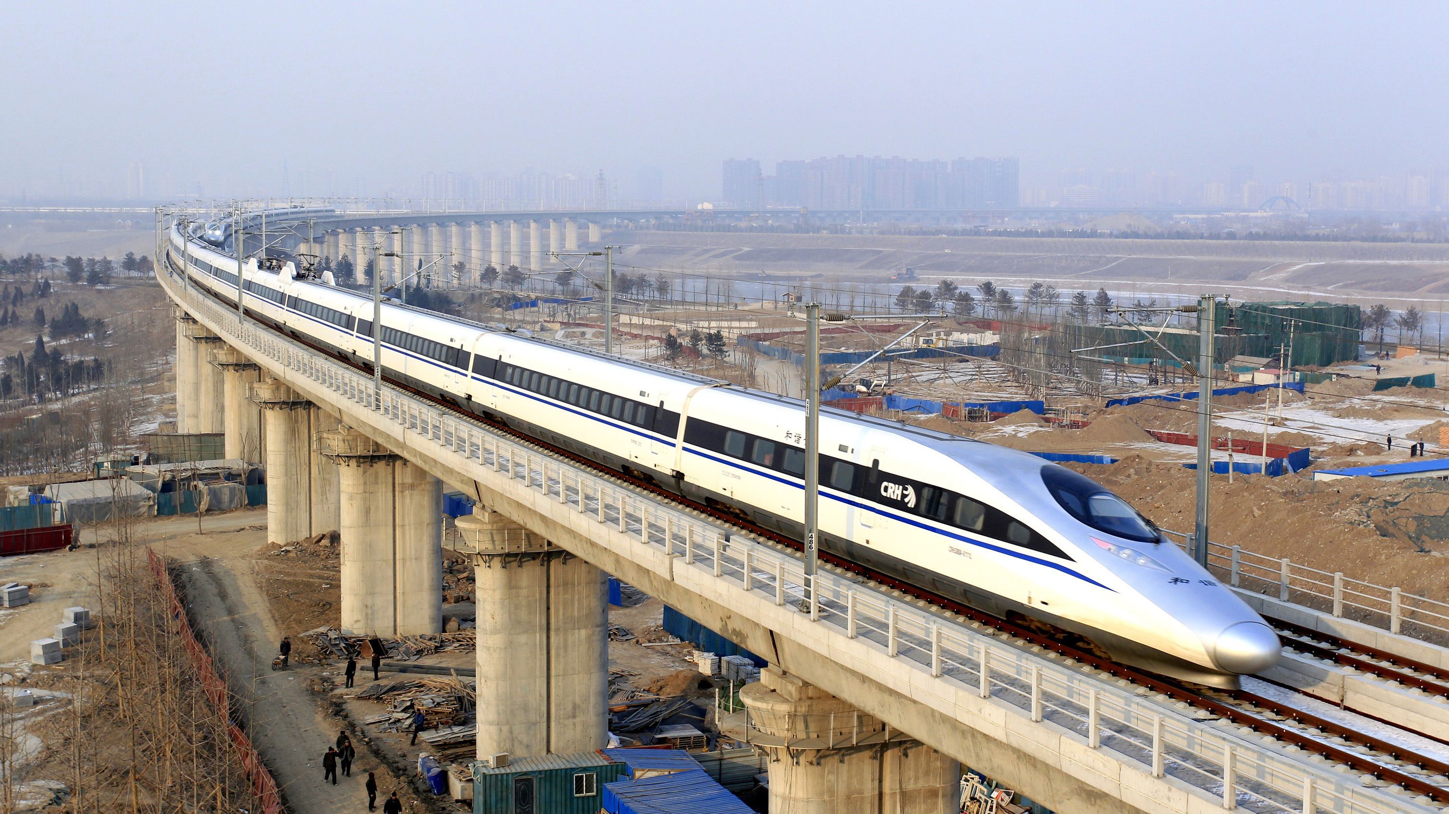 Download A High-speed Train Travelling To Guangzhou - Chinese High ...