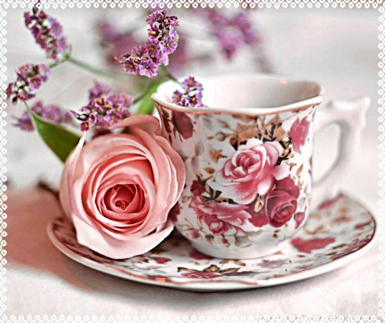 Vintage Tea Party - Vintage Tea Cups (#3270715) - HD Wallpaper