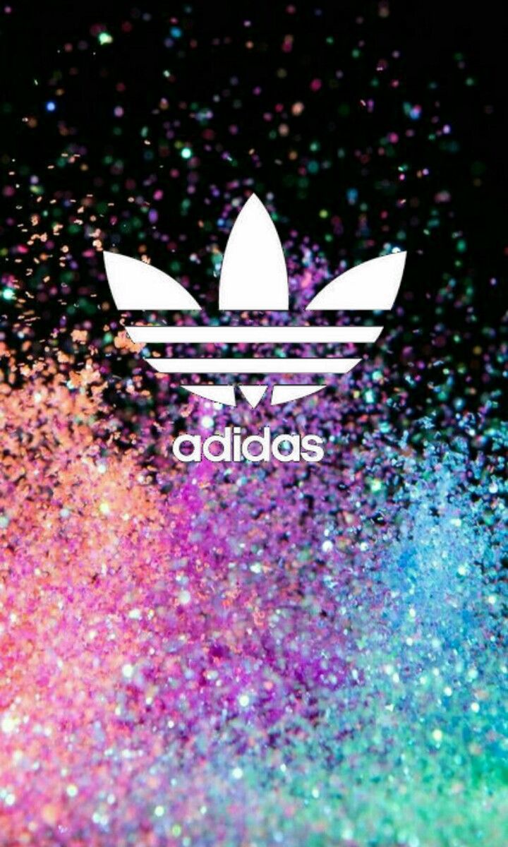 Glitter Wallpaper Adidas Logo