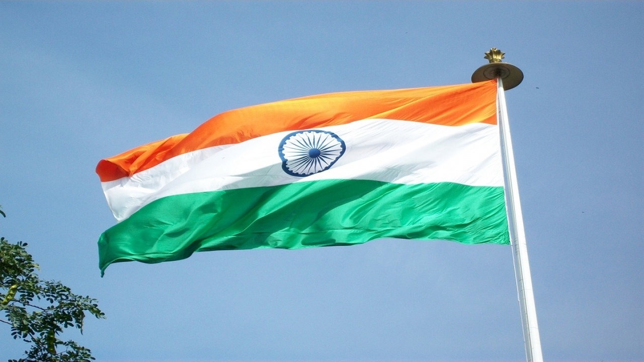 Download Desh Bhakti Wallpaper Full Hd - Indian Flag With Stick On Itl.cat