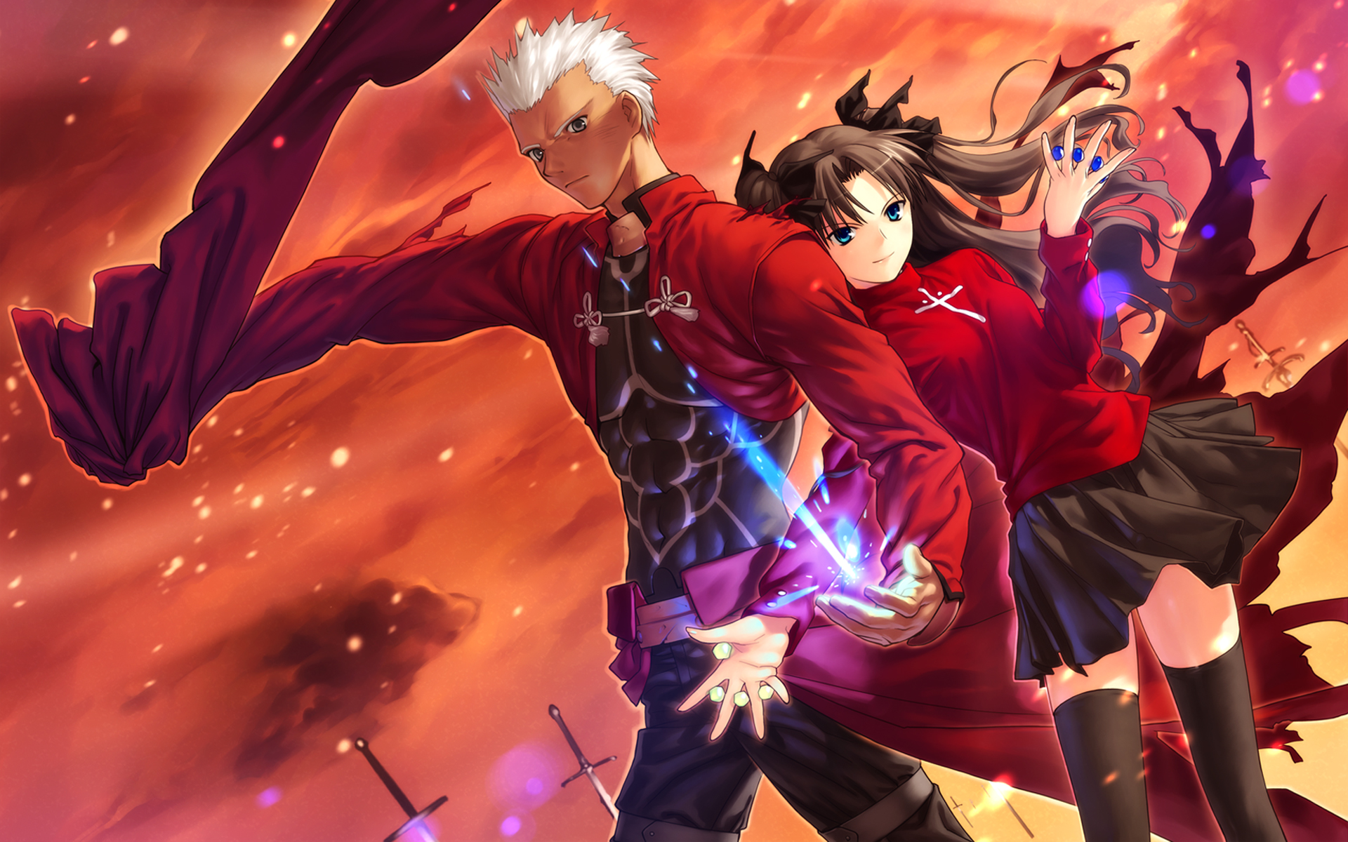 Fate Stay Night Wallpaper Archer Fate Stay Night Y Rin 480162