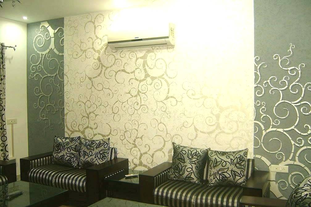 living room wall patterns