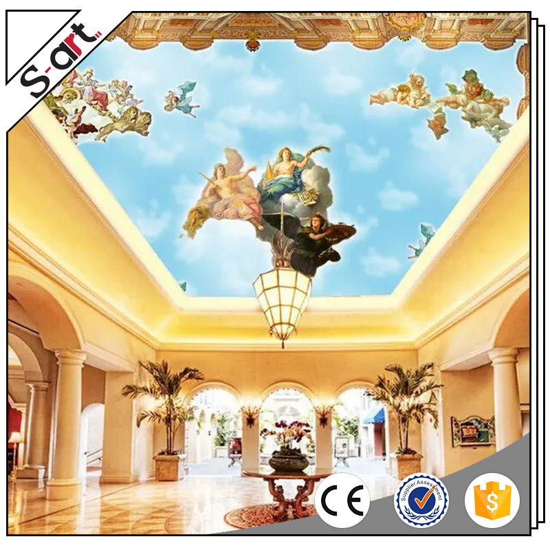 Kualitas Gila Jual Terjamin Langit Langit 3d Mural Ceiling