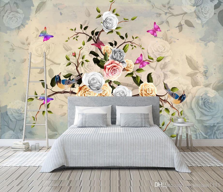 Download Custom Rose Wallpaper 3d Modern Kids Room Wallpapers - Papel ...