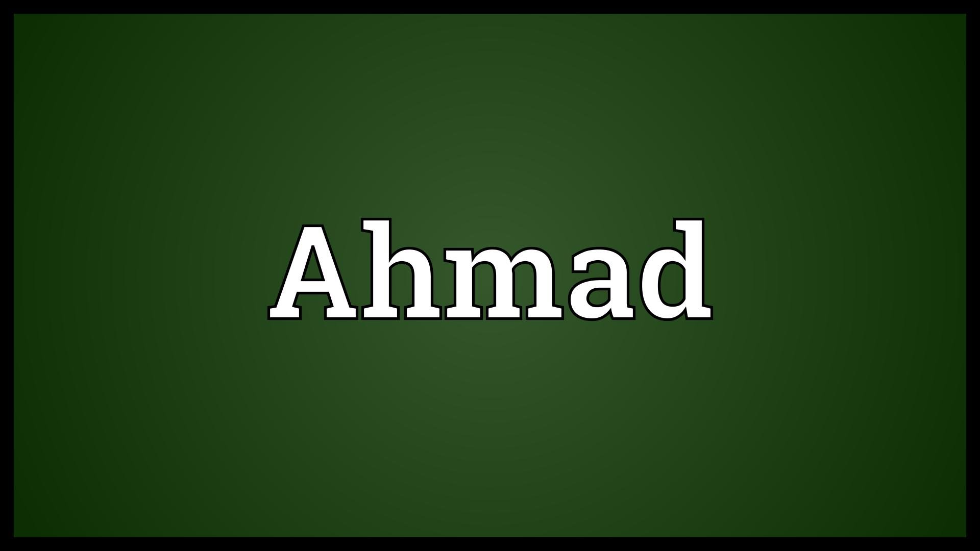 Ahmed name wallpaper