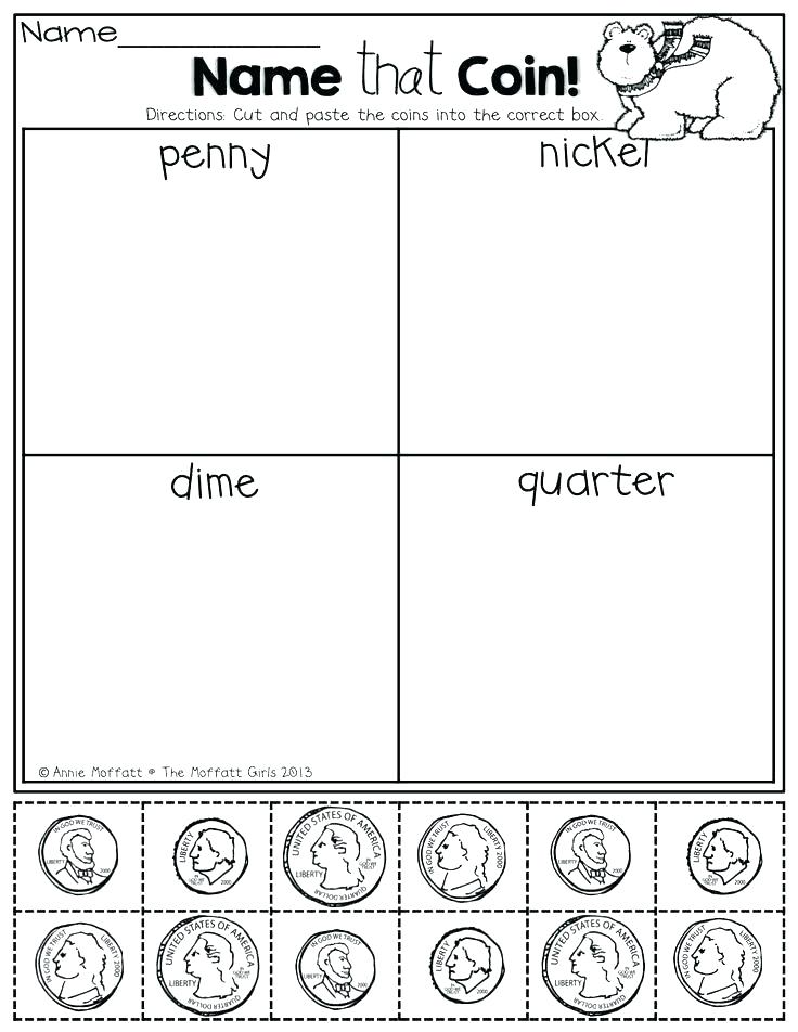 Download Counting Pennies Worksheets Grade Penny For Kindergarten